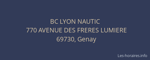 BC LYON NAUTIC