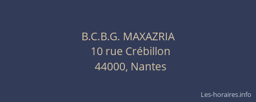 B.C.B.G. MAXAZRIA