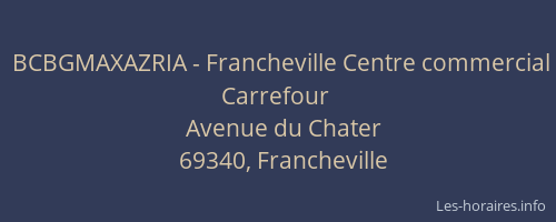 BCBGMAXAZRIA - Francheville Centre commercial Carrefour
