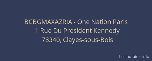 BCBGMAXAZRIA - One Nation Paris