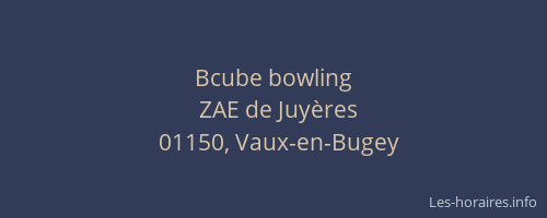 Bcube bowling