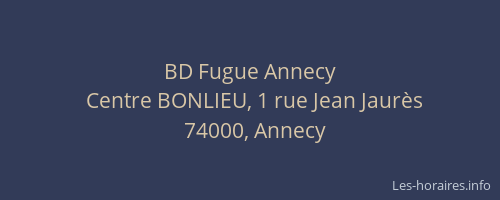 BD Fugue Annecy