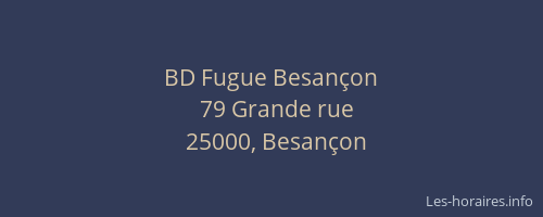 BD Fugue Besançon