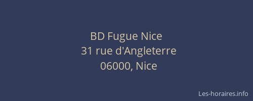 BD Fugue Nice