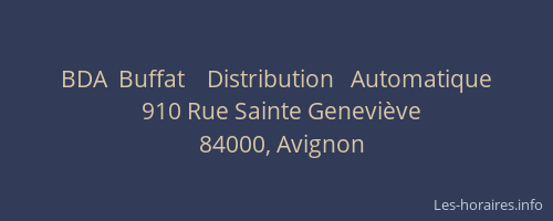 BDA  Buffat    Distribution   Automatique