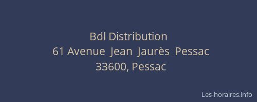 Bdl Distribution