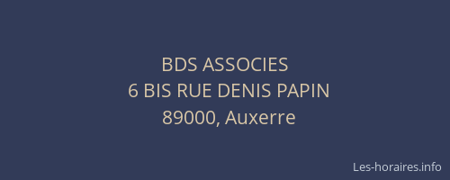 BDS ASSOCIES