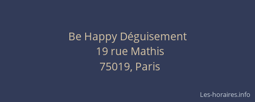 Be Happy Déguisement