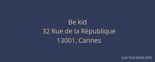 Be kid