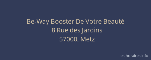 Be-Way Booster De Votre Beauté