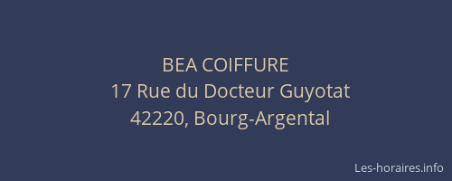 BEA COIFFURE