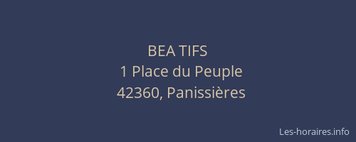 BEA TIFS