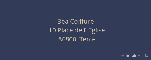 B&eacute;a'Coiffure
