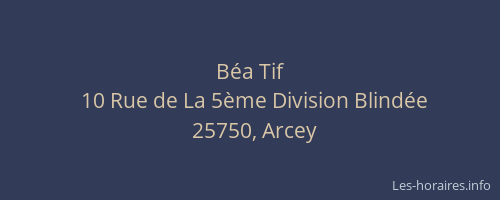 Béa Tif