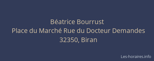 Béatrice Bourrust