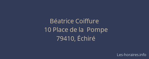 B&eacute;atrice Coiffure