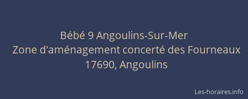 B&eacute;b&eacute; 9 Angoulins-Sur-Mer