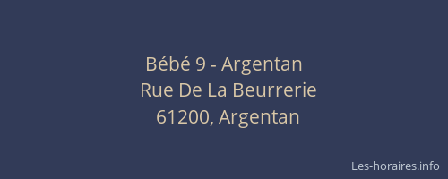 Bébé 9 - Argentan