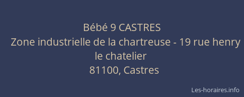 B&eacute;b&eacute; 9 CASTRES