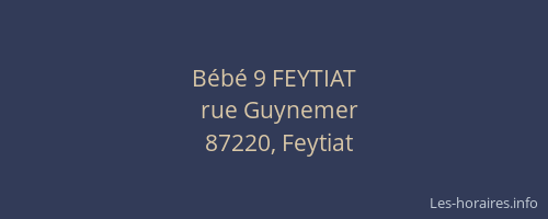 B&eacute;b&eacute; 9 FEYTIAT