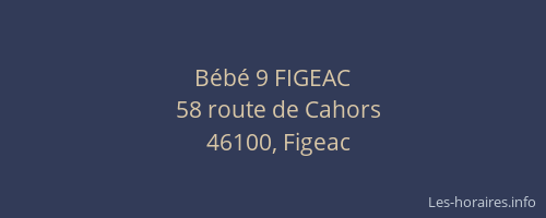 B&eacute;b&eacute; 9 FIGEAC