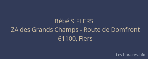 B&eacute;b&eacute; 9 FLERS