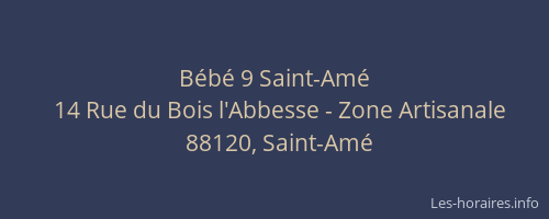 B&eacute;b&eacute; 9 Saint-Am&eacute;