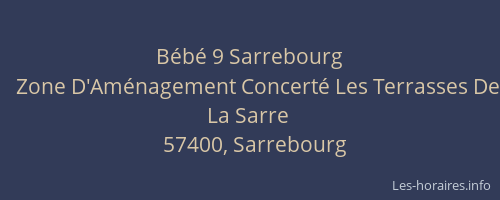 B&eacute;b&eacute; 9 Sarrebourg