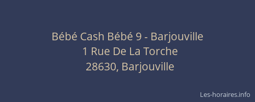 B&eacute;b&eacute; Cash B&eacute;b&eacute; 9 - Barjouville