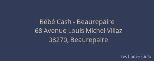 B&eacute;b&eacute; Cash - Beaurepaire