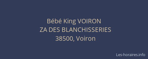 Bébé King VOIRON