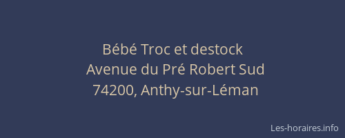 B&eacute;b&eacute; Troc et destock