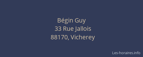 B&eacute;gin Guy