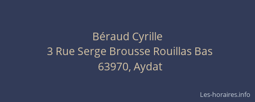 Béraud Cyrille