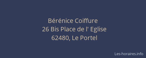 B&eacute;r&eacute;nice Coiffure