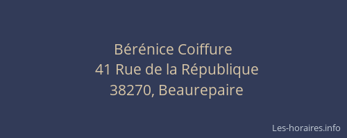 Bérénice Coiffure