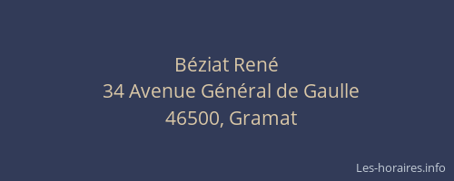 B&eacute;ziat Ren&eacute;