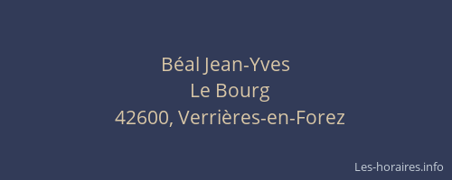 Béal Jean-Yves