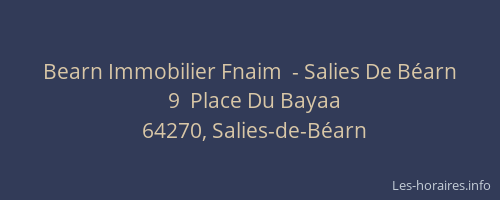 Bearn Immobilier Fnaim  - Salies De Béarn