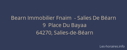 Bearn Immobilier Fnaim  - Salies De B&eacute;arn