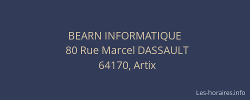 BEARN INFORMATIQUE