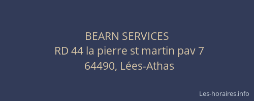 BEARN SERVICES