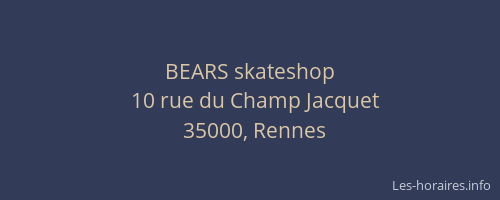 BEARS skateshop