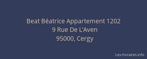 Beat Béatrice Appartement 1202