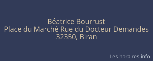 Béatrice Bourrust