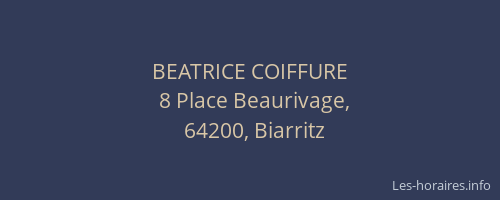 BEATRICE COIFFURE