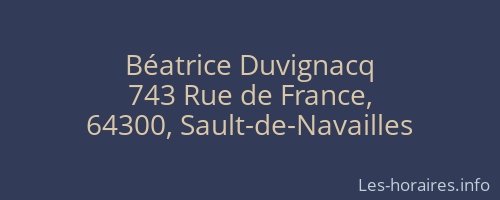 Béatrice Duvignacq