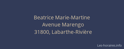 Beatrice Marie-Martine