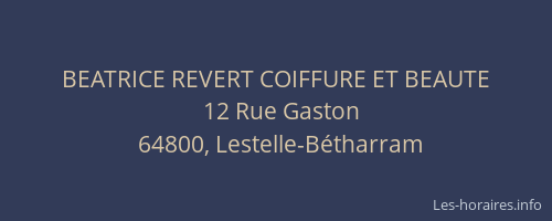 BEATRICE REVERT COIFFURE ET BEAUTE