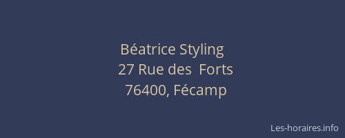 Béatrice Styling